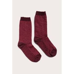 NEW BRIDGE & BURN women's helix sock in burgundy